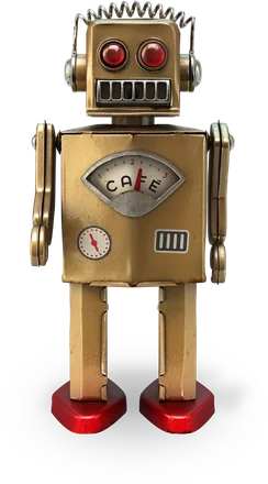 Robô de lata da Martins Café